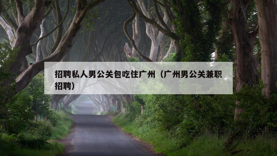 招聘私人男公关包吃住广州（广州男公关兼职招聘）